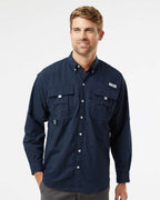 Columbia 212463, Men's Pfg Bahama Ii Shirt, Collegiate Navy