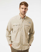 Columbia 212463, Men's Pfg Bahama Ii Shirt, Fossil