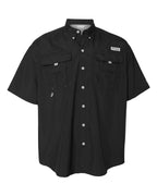 Columbia 212464, Men's Pfg Bahama Ii Short Sleeve Shirt, Black
