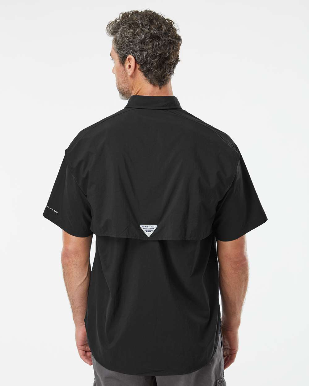 Columbia 212464, Men's Pfg Bahama Ii Short Sleeve Shirt, Black