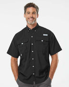 Columbia 212464, Men's Pfg Bahama Ii Short Sleeve Shirt, Black