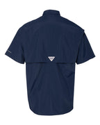 Columbia 212464, Men's Pfg Bahama Ii Short Sleeve Shirt, Collegiate Navy