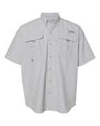 Columbia 212464, Men's Pfg Bahama Ii Short Sleeve Shirt, Cool Grey