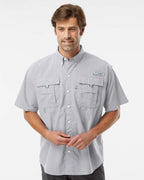 Columbia 212464, Men's Pfg Bahama Ii Short Sleeve Shirt, Cool Grey