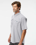 Columbia 212464, Men's Pfg Bahama Ii Short Sleeve Shirt, Cool Grey