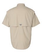 Columbia 212464, Men's Pfg Bahama Ii Short Sleeve Shirt, Fossil