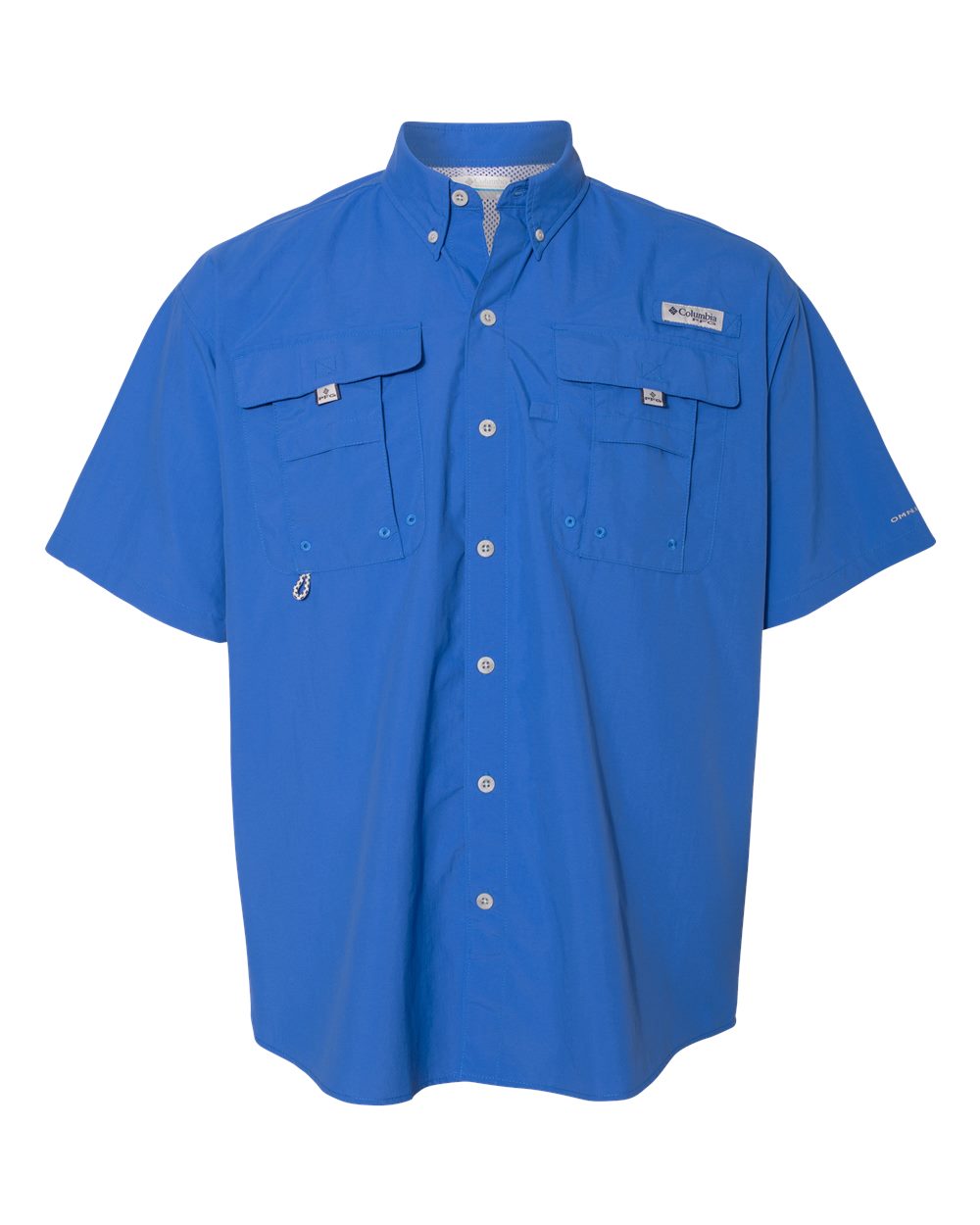 Columbia 212464, Men's Pfg Bahama Ii Short Sleeve Shirt, Vivid Blue