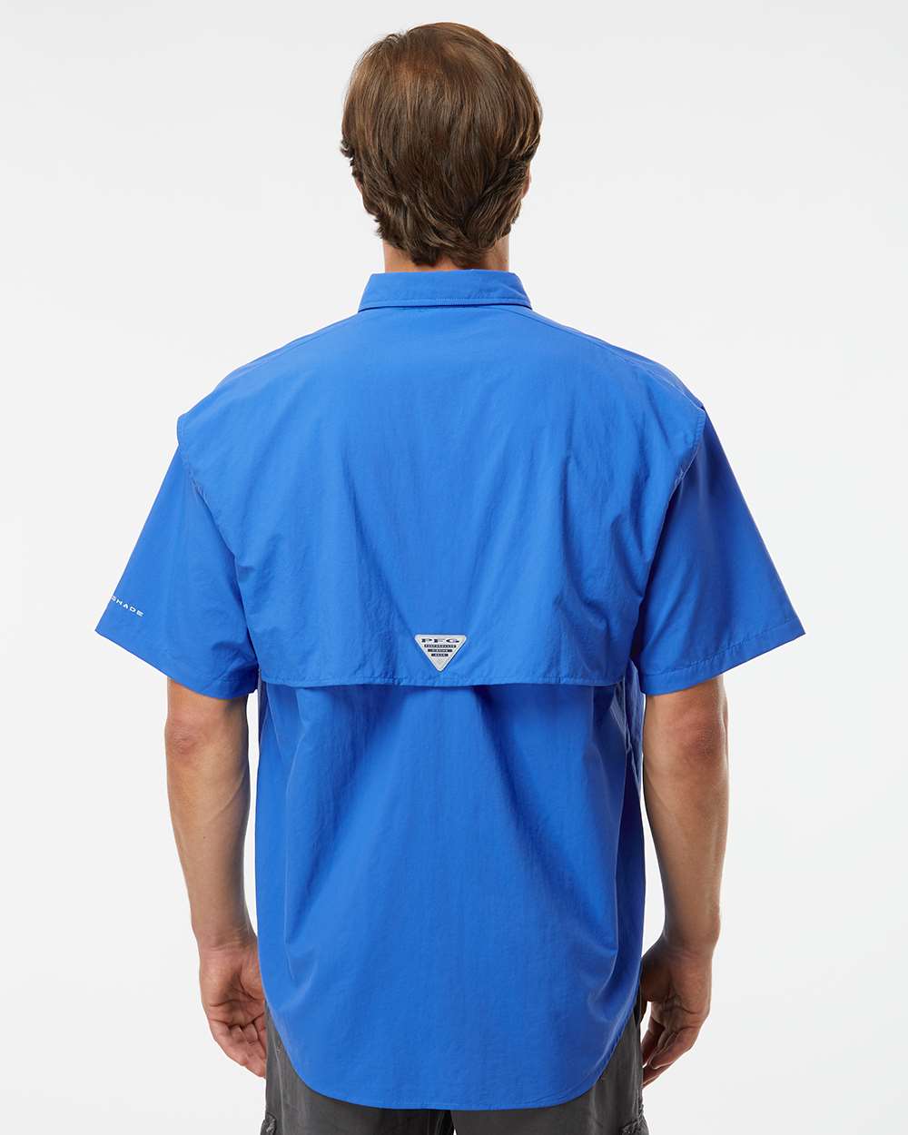 Columbia 212464, Men's Pfg Bahama Ii Short Sleeve Shirt, Vivid Blue