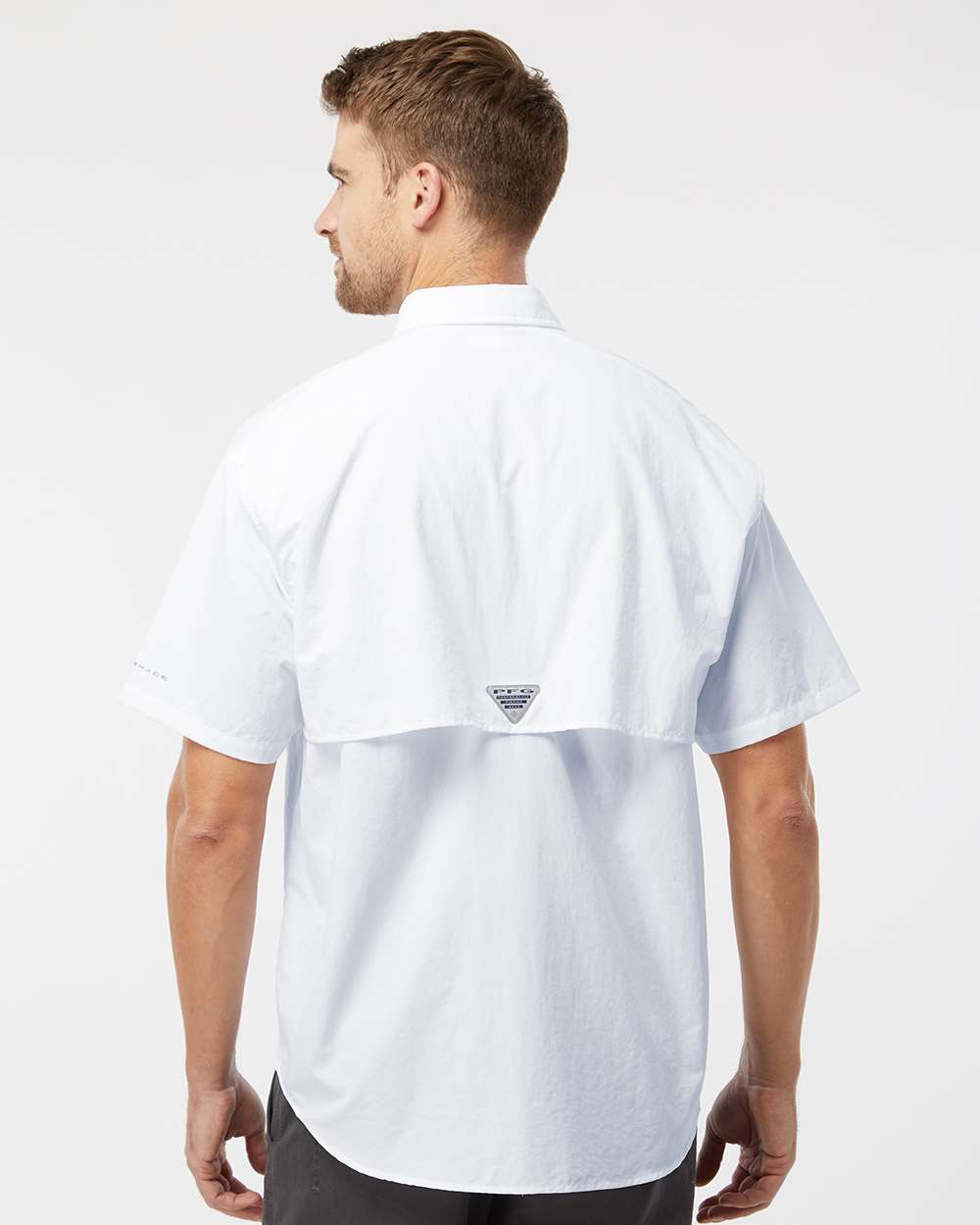 Columbia 212464, Men's Pfg Bahama Ii Short Sleeve Shirt, White