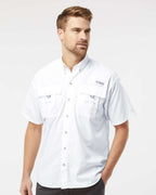Columbia 212464, Men's Pfg Bahama Ii Short Sleeve Shirt, White