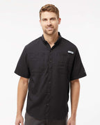 Columbia 212468, Men's Pfg Tamiami Ii Short Sleeve Shirt, Black