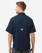 Columbia 212468, Men's Pfg Tamiami Ii Short Sleeve Shirt, Collegiate Navy