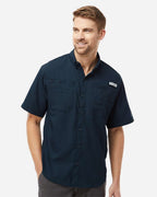 Columbia 212468, Men's Pfg Tamiami Ii Short Sleeve Shirt, Collegiate Navy