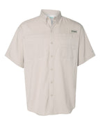 Columbia 212468, Men's Pfg Tamiami Ii Short Sleeve Shirt, Fossil