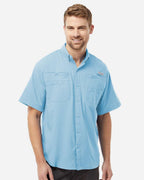 Columbia 212468, Men's Pfg Tamiami Ii Short Sleeve Shirt, Sail