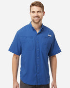 Columbia 212468, Men's Pfg Tamiami Ii Short Sleeve Shirt, Vivid Blue