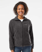 Columbia 212470, Women’s Benton Springs Fleece Full-zip Jacket, Charcoal Heather