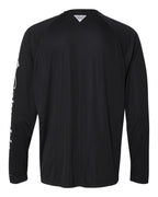 Columbia 212472, Men's Pfg Terminal Tackle Long Sleeve T-shirt, Black/ Cool Grey