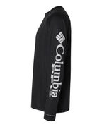 Columbia 212472, Men's Pfg Terminal Tackle Long Sleeve T-shirt, Black/ Cool Grey