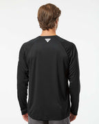 Columbia 212472, Men's Pfg Terminal Tackle Long Sleeve T-shirt, Black/ Cool Grey
