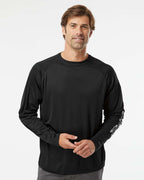 Columbia 212472, Men's Pfg Terminal Tackle Long Sleeve T-shirt, Black/ Cool Grey