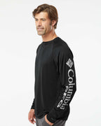 Columbia 212472, Men's Pfg Terminal Tackle Long Sleeve T-shirt, Black/ Cool Grey