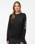 Columbia 212485, Women's Pfg Tidal Tee Ii Long Sleeve, Black/ Cirrus Grey