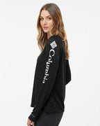 Columbia 212485, Women's Pfg Tidal Tee Ii Long Sleeve, Black/ Cirrus Grey