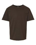 M&O 4850, Youth Gold Soft Touch T-shirt, Chocolate
