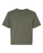 M&O 4850, Youth Gold Soft Touch T-shirt, Military Green
