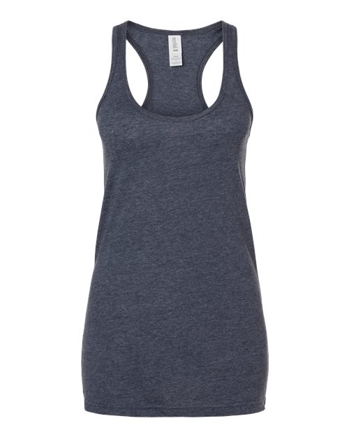M&O 3590, Women's Racerback Blend Tank, Heather Navy