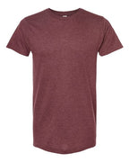 M&O 4502, Fine Jersey T-shirt, Heather Burgundy