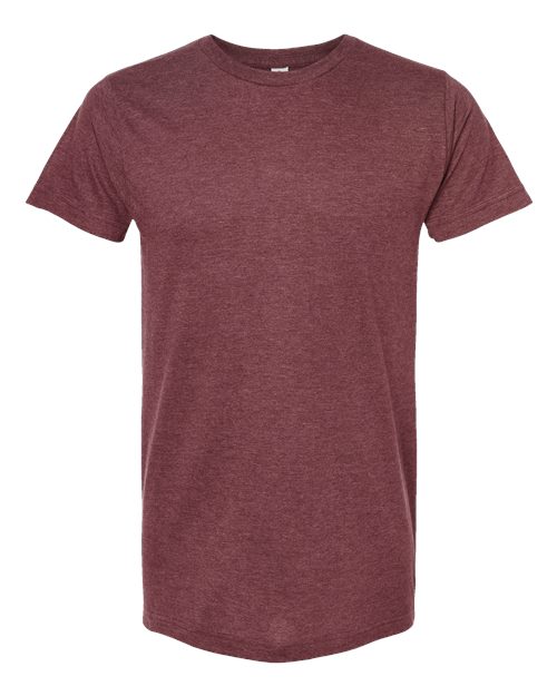 M&O 4502, Fine Jersey T-shirt, Heather Burgundy