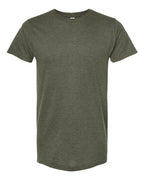 M&O 4502, Fine Jersey T-shirt, Heather Military Green