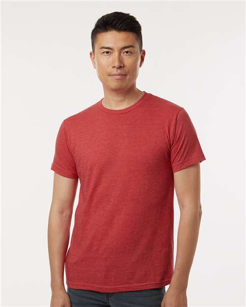 M&O 4502, Fine Jersey T-shirt, Heather Red