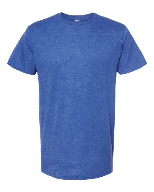 M&O 4502, Fine Jersey T-shirt, Heather Royal
