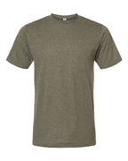 M&O 3541, Deluxe Blend T-shirt, Heather Military Green
