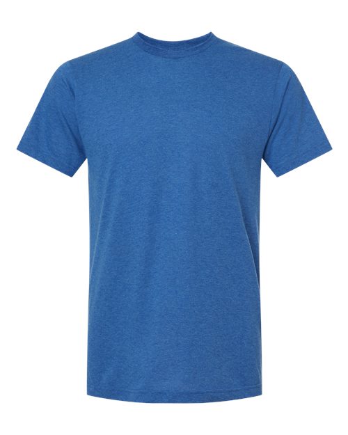 M&O 3541, Deluxe Blend T-shirt, Heather Royal