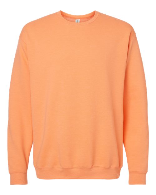 M&O 3340, Unisex Crewneck Fleece, Cantaloupe