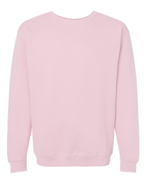M&O 3340, Unisex Crewneck Fleece, Light Pink