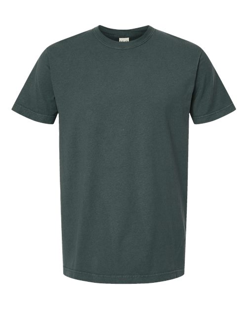 M&O 6500M, Unisex Vintage Garment-dyed T-shirt, Blue Spruce
