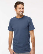 M&O 4800, Men's Gold Soft Touch T-shirt, Indigo Blue