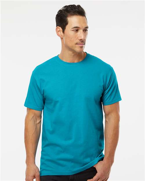 M&O 4800, Men's Gold Soft Touch T-shirt, Tropical Blue