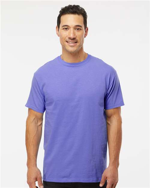 M&O 4800, Men's Gold Soft Touch T-shirt, Violet