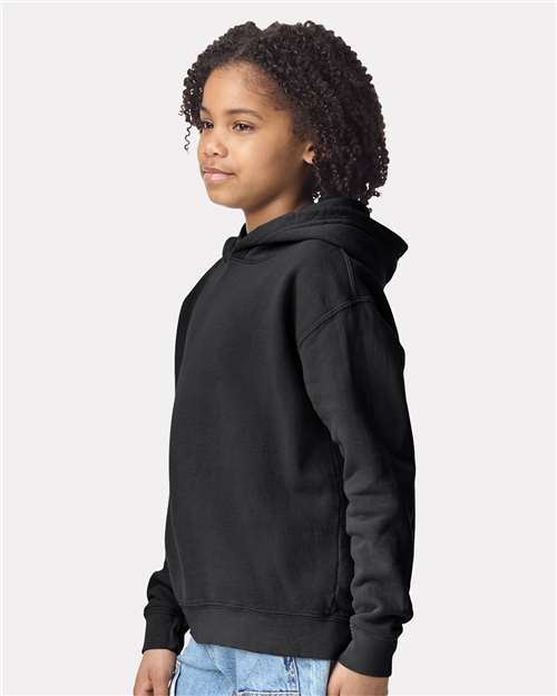 Comfort Colors 1467Y, Youth Garment-dyed Lightweight Hooded Sweatshirt, Black