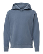 Comfort Colors 1467Y, Youth Garment-dyed Lightweight Hooded Sweatshirt, Blue Jean