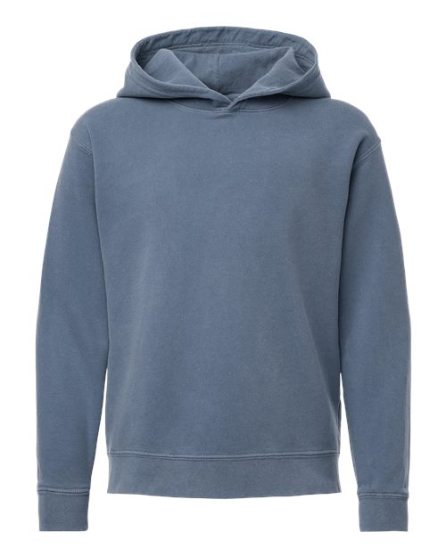 Comfort Colors 1467Y, Youth Garment-dyed Lightweight Hooded Sweatshirt, Blue Jean