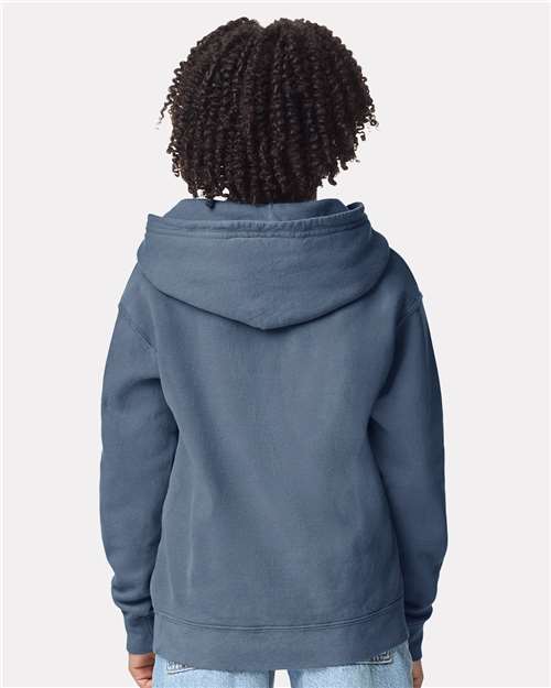 Comfort Colors 1467Y, Youth Garment-dyed Lightweight Hooded Sweatshirt, Blue Jean