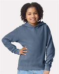 Comfort Colors 1467Y, Youth Garment-dyed Lightweight Hooded Sweatshirt, Blue Jean