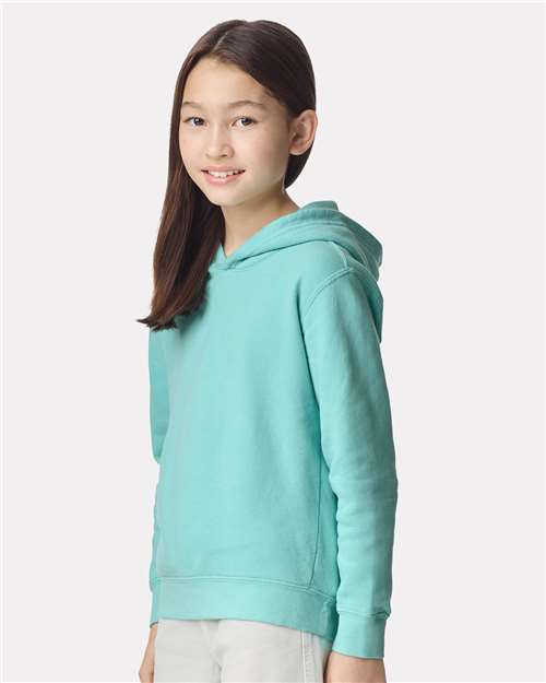 Comfort Colors 1467Y, Youth Garment-dyed Lightweight Hooded Sweatshirt, Chalky Mint